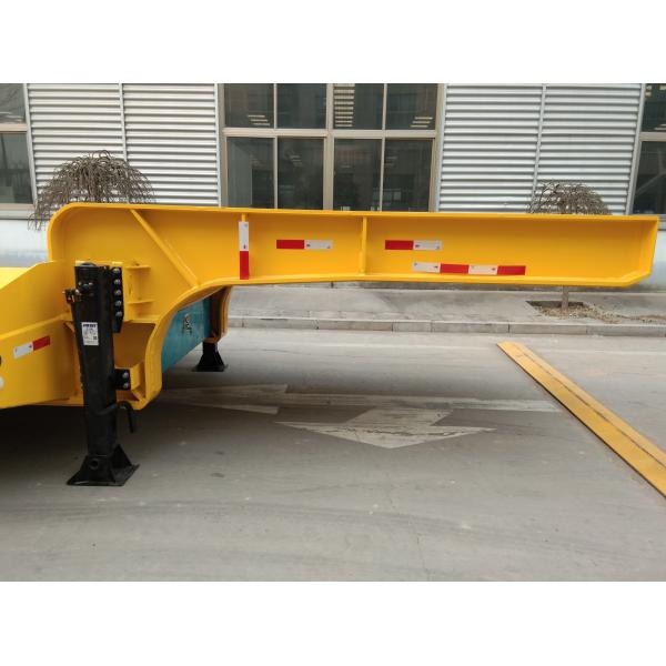 Heavy Duty Foldable Lowboy Gooseneck Trailer One Line 2 Axles Gooseneck