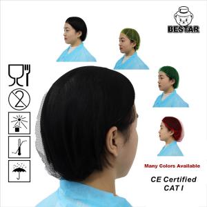 China Light Nylon Disposable Hair Net Caps Beathable Non Woven Hair Net wholesale