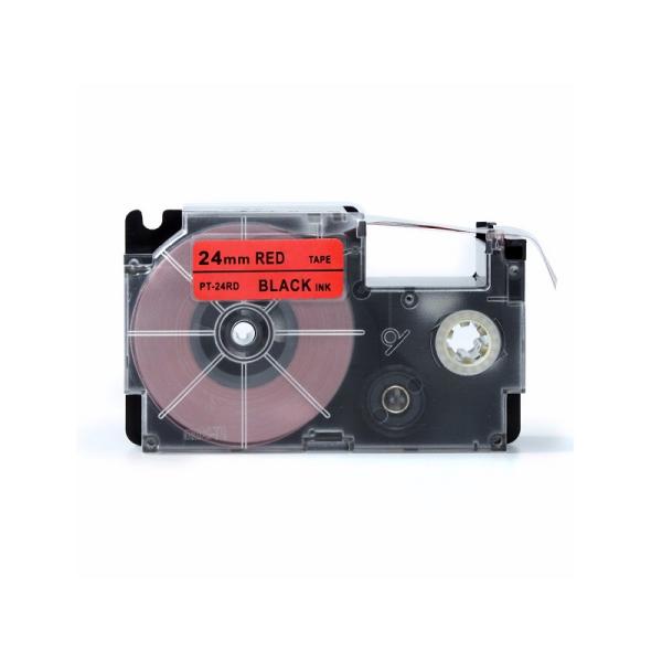 Black On Red EZ Label Tape Cassette , XR-6RD / XR-9RD For Casio Printer Refills