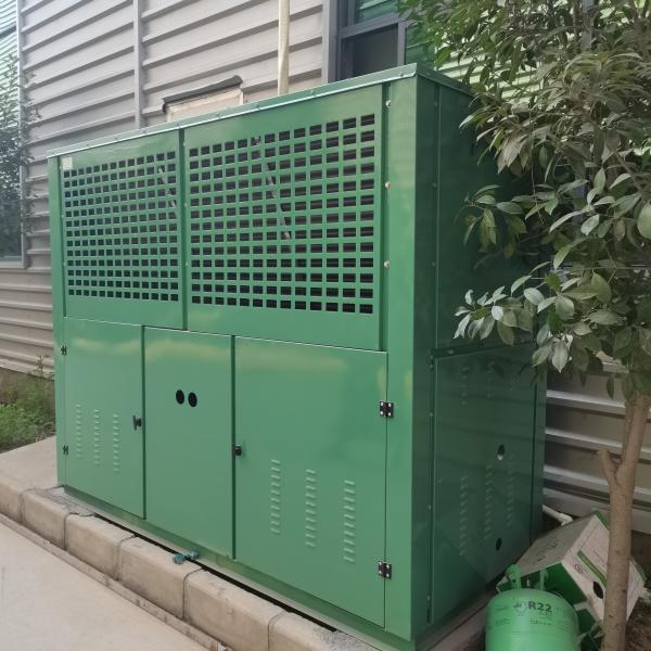 V Type Air Cooling Condenser Unit , Cold Storage Condenser With Nominal Heat Exchange