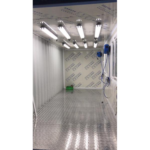 Mobile Retractable Telescopic Spray Booths Car Painting Room with Electric Heatingg Paint