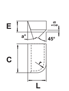 A40 A50 Tungsten Brazing Carbide Tips