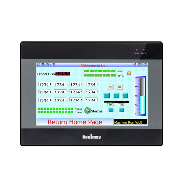 Quality 5" TFT Modbus HMI Touch Screen 300cd/M2 4 Wire Resistive Panel LCD HMI Control Panel for sale