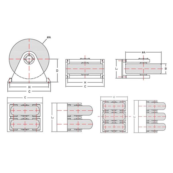 Vessels Mooring Roller Dock Rubber Fender 66 ShoreA ABS Certificate