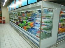 China White / Red Multideck Open Chiller Supermarket Showcase with Auto Frost Function wholesale