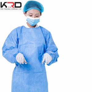 China surgical gown or medical scrubs with waterproof nonwoven fabric roll wholesale