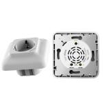 Tuya ESP8266 Chip WIFI Wall Socket Electricity Metering Function For Google