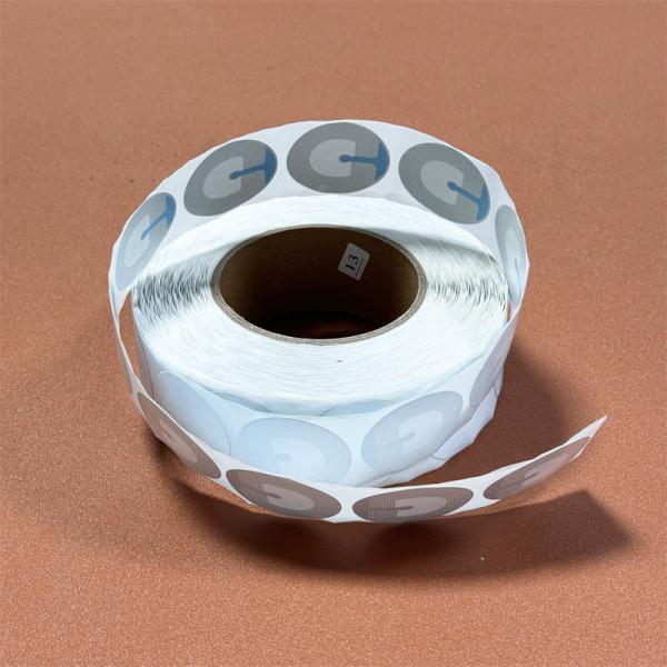 Security RF Soft Label Round EAS 8.2MHz Diameter 40mm Without Bar Code