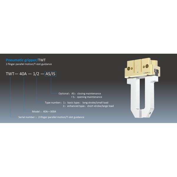 Precision Engineered Pneumatic Parallel Gripper 2 Jaw Pneumatic Parallel T Slot Guidance