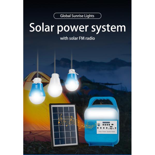 CE MSDS IEC Plastic Solar Home Lighting System With Power Bank