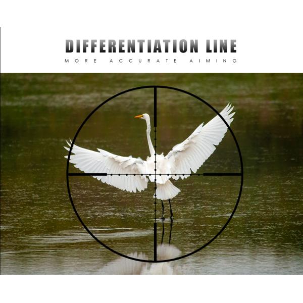 Lightweight 2-7x20 Long Range Rifle Scopes 100yds For Observing