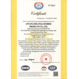 Henan Shuangli Rubber Co., Ltd. Certifications