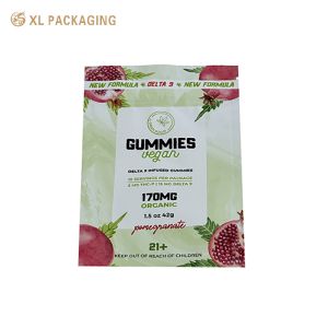 XL Packaging Custom Paper Sticker Label Wholesale Resealable Holographic Bag for