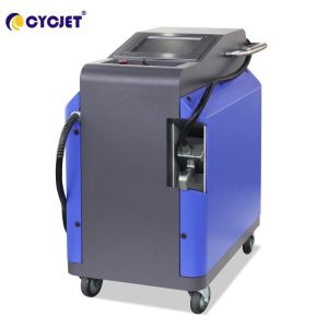 China CYCJET Metal Portable Fiber Laser Cleaner 100W Hand Held Laser Rust Remover wholesale