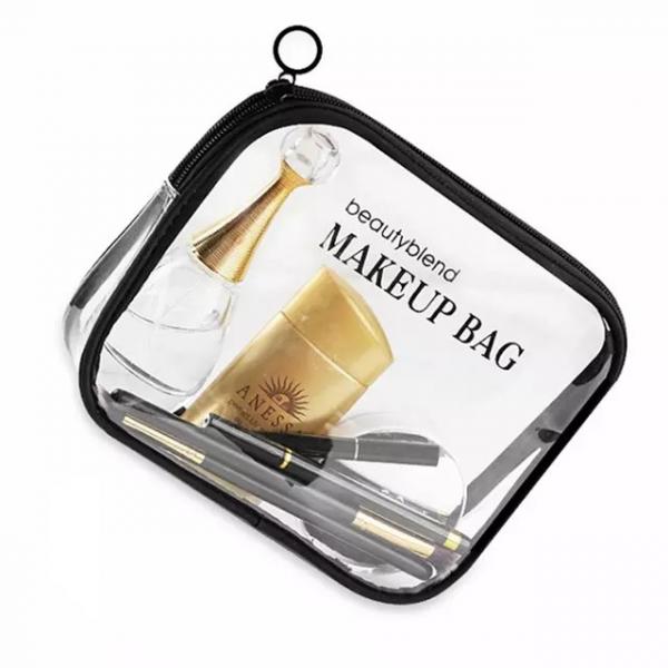 Quality Promotional Cosmetics Plastic Waterproof Clear PVC Zipper Bag for sale