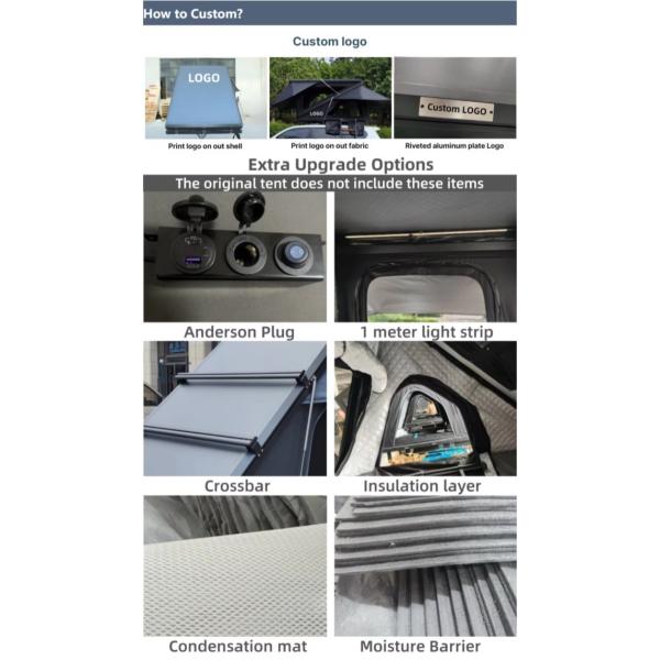 Overland 4X4 RTT Z Rooftop Tent With 320G Polyester Cotton 2.3m Telescopic Ladder