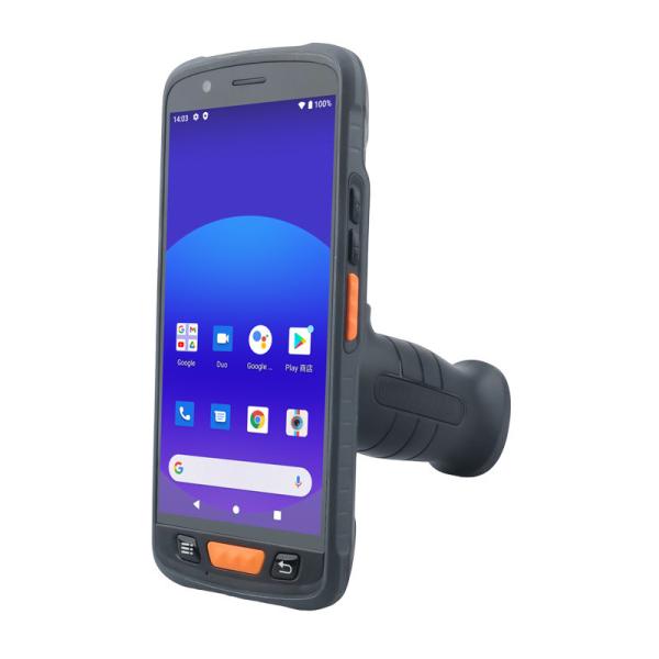 Quality Bluetooth NFC Reader Barcode Scanner 2D QR Code For Handheld Computer 400g Industrial Android PDA 11 System WiFi 4GB Memory for sale