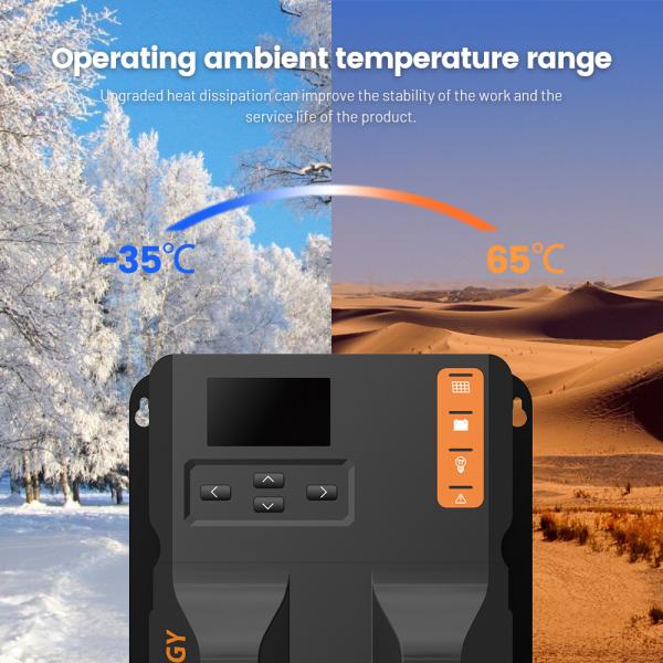 Lifepo4 MPPT Solar System Charge Controller Built In Bluetooth LCD Display