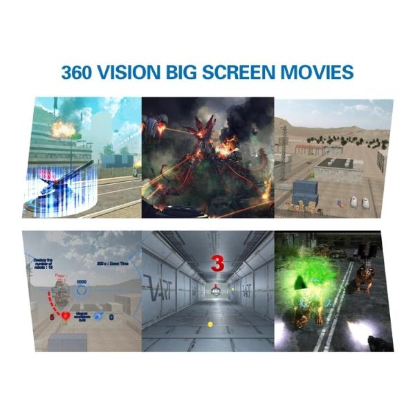 Super Hero Model Virtual Reality Simulator 7D / 9D Interactive Cinema 720 Degrees Fight Scene With Fight Play Game