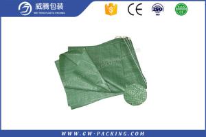 Double Folded 25KG Polypropylene woven Bags , Heat Cut Laminated Woven Bags