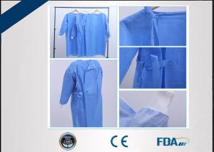 China Reinforced Waterproof Surgical Gowns Disposable Sterilized / Non Sterilized wholesale