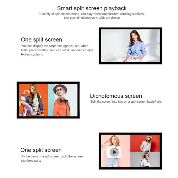 27" 24" Dual Screen Android 8.1 Wall Mount LCD Display 300cd/m2