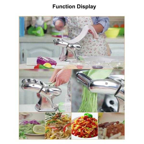 Detachable Manual Pasta Maker 430 Stainless Steel Pasta Maker Streamline