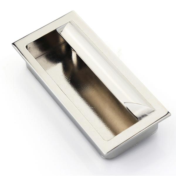 Electrical Cabinet Flush Door Pull Handles Yellowish Color With Zinc Alloy Enclosures