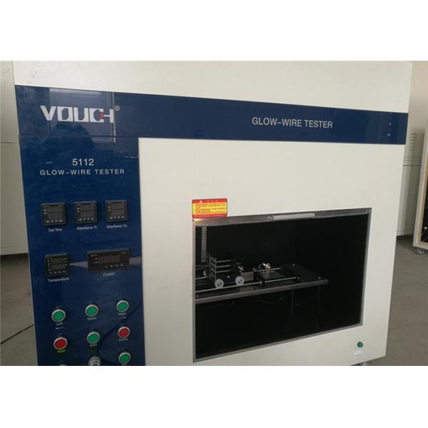 Automatic Glow Wire Test Apparatus Fire Safety Test , Flammability Test Chamber