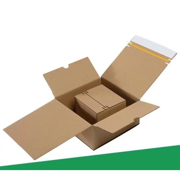 5x5x5 6x6x6 Corrugated Paper Box Ecommerce Mailing Boxes With Tear Strip