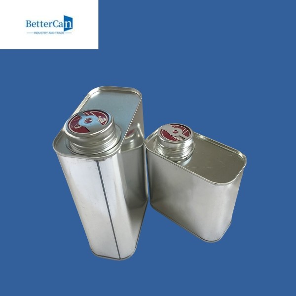 Customizable 500ml 1L Paint Tins , Empty Rectangular Tin Cans