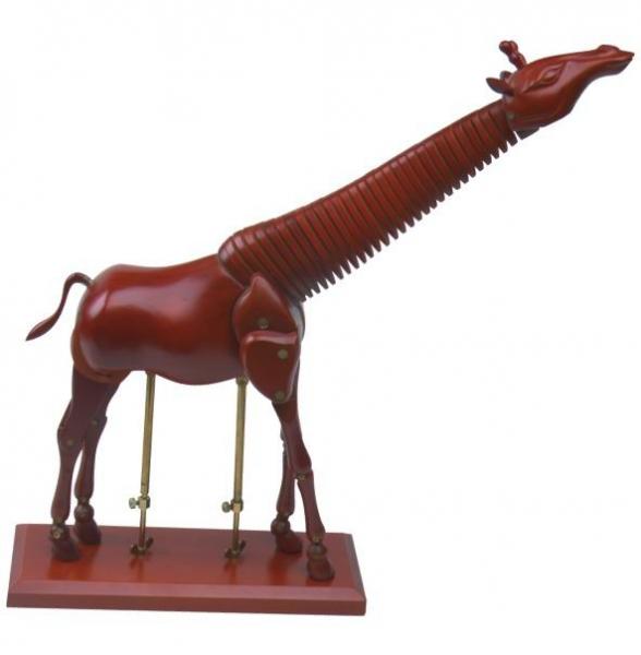 Quality Education Usage Artist Wooden Manikin Giraffe Type Fully Poseable Mannequin for sale
