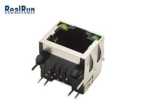 China PA6T PBT RJ45 Female Connector Socket Elastic Shell Shield wholesale