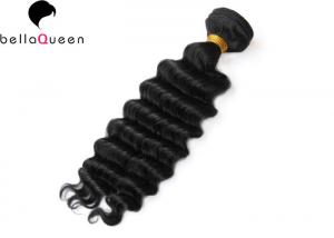 China Deep Wave 1B Natural Black Hair Weave Mongolian Hair Extensions 100% Unprocessed wholesale