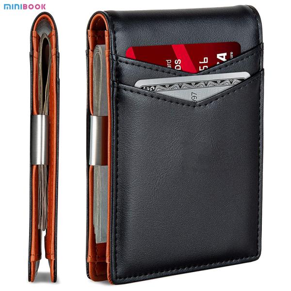 Daily Life Custom Front Pocket Wallets Rfid Blocking Bifold Leather Money Clip Men Wallet