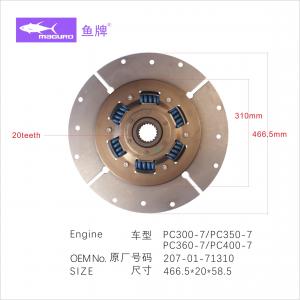 China PC350-7 Clutch Disc Replacement , Engine Clutch Plate 207-01-71310  466.5*20*58.5 on sale