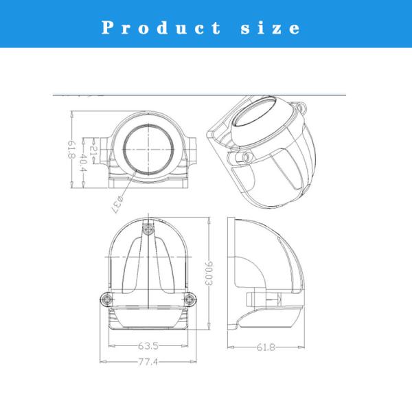 Side View Car Surveillance Camera Waterproof Security Cameras AHD