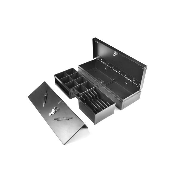 Portable 6B / 8C Black 18.1 Inch POS Cash Drawer For Cash Resister HS-170