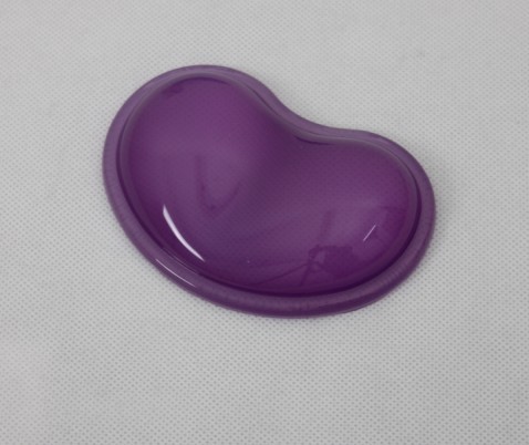 Gel Filled Transparent Mouse Pad Wrist Support With Ergonomic Raised