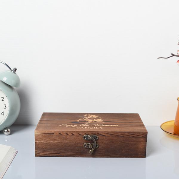 Customizable Spanish Cedar Matte Finish Wood Cigar Storage Box Set for Electronics and Cigars