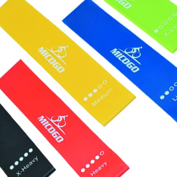 5-Pack Stretch Fitness Tubes for Warmup Pilates Home Gym Strength Training - Latex Elastic Exercise Bands