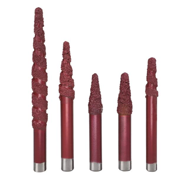 Precision Carving Drill Bit Clamp Welding Process Sturdy Durable CNC Stone Carving Milling Cutter