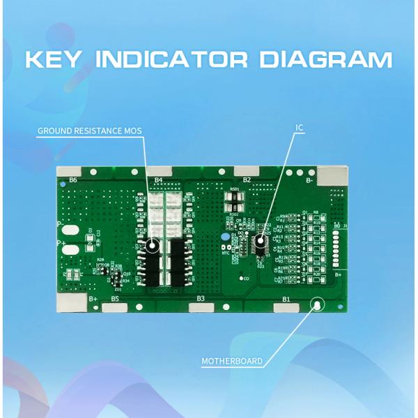 15A 7S Lifepo4 BMS 29.4V Same Port Battery Management System