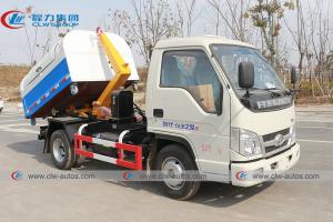 China 4 CBM Dongfeng Hydraulic Hook Lifting Truck For Garbage Collection wholesale