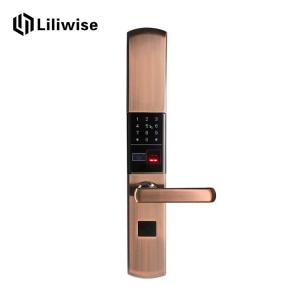 China Residential Security Electronic Door Locks Digital Latch Sliding With Key wholesale