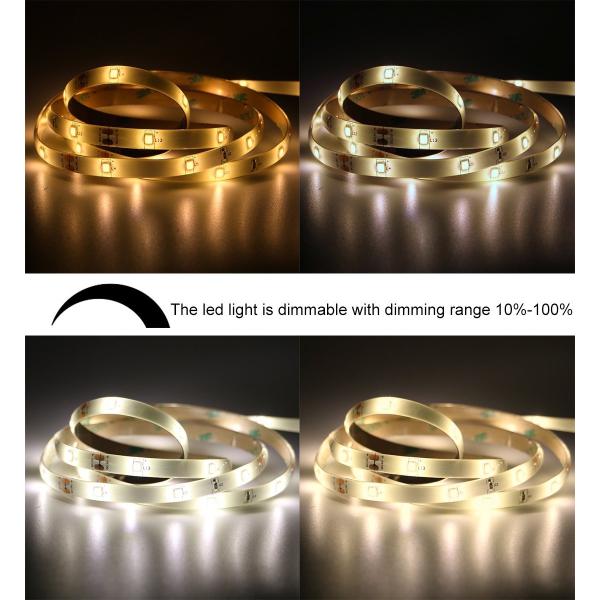 Motion Activated LED Dimmable Strip Lights with PIR Sensor