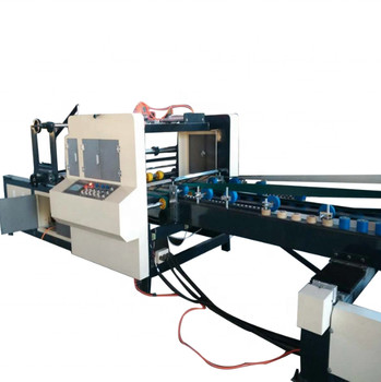 Paperboard Auto Folder Gluer Machine With Strapping Machine