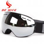 Professional Adult Mirrored Ski Goggles Interchangeable Lens for Mens and Womens