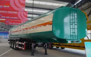 China Carbon Steel Tank Truck Trailer For Oil Transportation ISO Standard wholesale