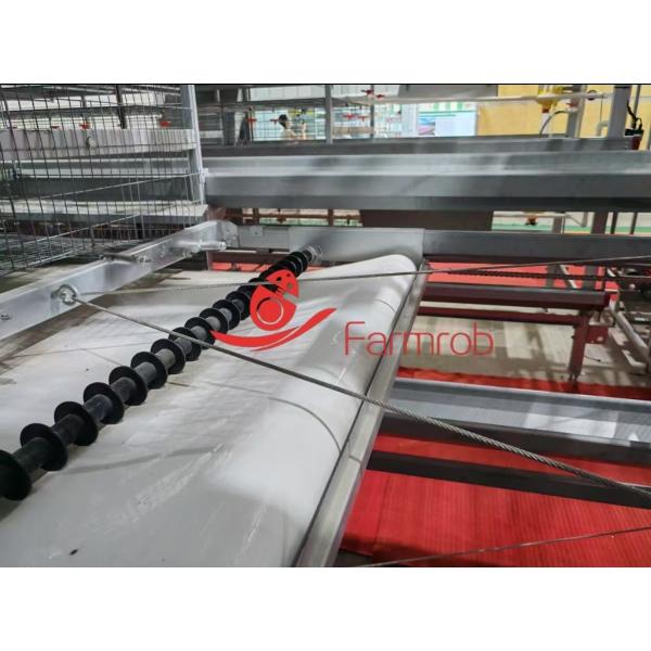 Anti-Aging Stable Operation Poultry Manure Removal System Rust Resistance